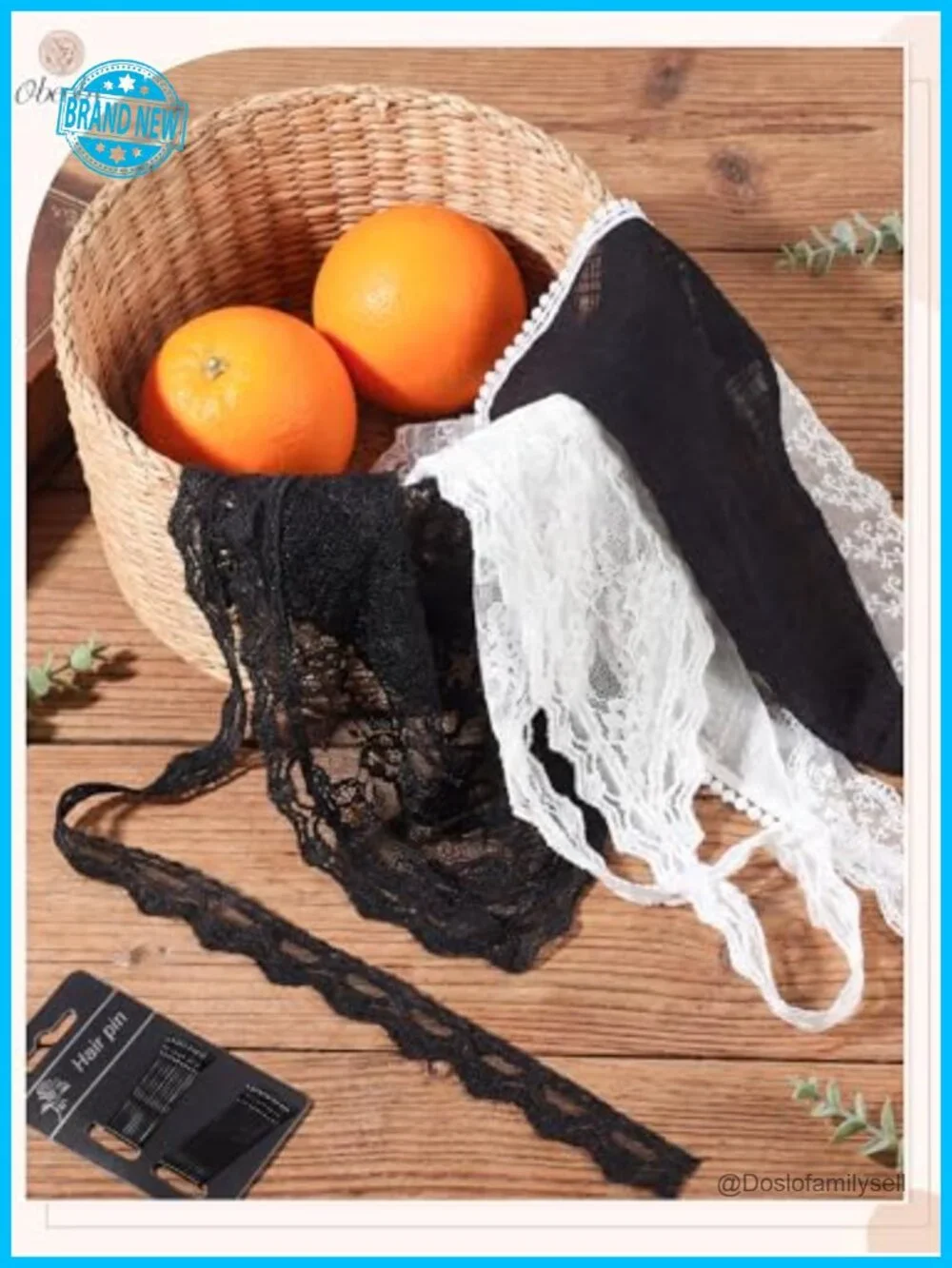 4 Pack Lace Bandanas Head Scarf Women Wedding Bridal Tulle Bobby Pin